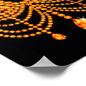 Poster Halloween Orange Bra Design Costume Show Girls (Coin)