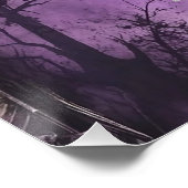 Poster Halloween "Pas de bêtises, juste des traitements" (Coin)