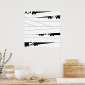 Poster Halloween Peeking maman (Cuisine)