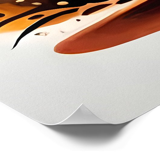 Poster halloween peinture effrayant citrouille lune lumiè (Coin)