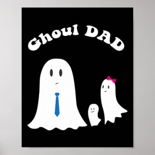 Poster Halloween Père Ghoul Papa Halloween Costume drôle