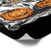 Poster Halloween Poisson Squelette drôle Poisson Éffrayan (Coin)