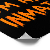 Poster Halloween Pretend I'm An Inmate Costume Lazy Kids  (Coin)