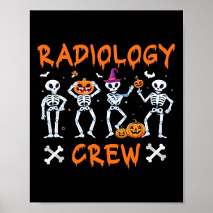 Poster Halloween Radiologie Automne Rad Tech X-ray Tec
