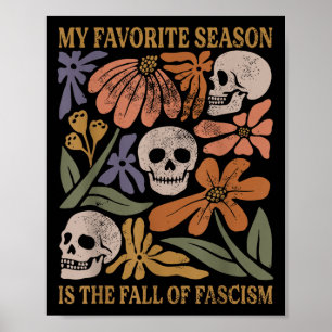 Poster Halloween Rétro Ma Saison Préférée Est La Chute De