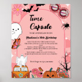 Poster Halloween Retro Super 1er anniversaire heure Capsu (Devant)