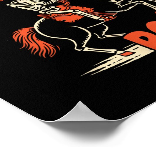 Poster Halloween Rodeo Horse Western Cowboy Fall Autumn S (Coin)