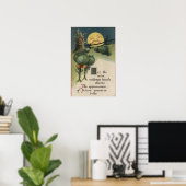 Poster Halloween SalutationChou Anthropomorphisme (Bureau à domicile)