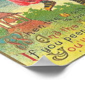 Poster Halloween Salutations Femme Dans La Chambre (Coin)