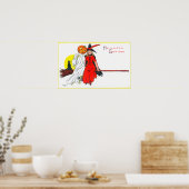 Poster Halloween Salutations Witch (Cuisine)