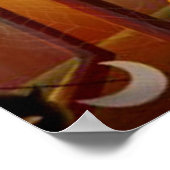 Poster Halloween Scarecrow, chauves-souris et Citrouilles (Coin)