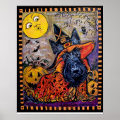 Poster Halloween Scottish Terrier (Devant)
