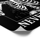 Poster Halloween Shaka Hand Sign Never Better Skeleton Fu (Coin)