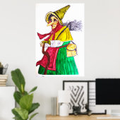 POSTER HALLOWEEN SINISTRE VIEUX CRONE (Bureau à domicile)