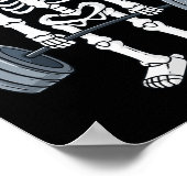 Poster Halloween Skeleton Deadlift Fitness Fun Fitness Po (Coin)