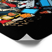 Poster Halloween Skeleton Jack-o'-lantern Gamer Boys (Coin)