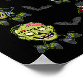 Poster Halloween Skeleton Jeu sorcière Vampire Zombie Boy (Coin)