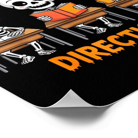 Poster Halloween Skeleton Teacher Are You Fall O Ween Dir (Coin)