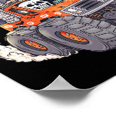 Poster Halloween Skeleton Zombie Monster Truck Vampire Bo (Coin)