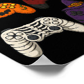 Poster Halloween Skeleton Zombie Mummy Gaming Controllers (Coin)