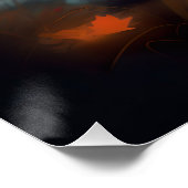 Poster Halloween Skye Terrier Avec La Peur Citrouille (Coin)