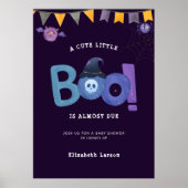Poster Halloween Soirée à thème Baby shower (Devant)