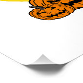 Poster Halloween sorcière mignonne Axolotl (Coin)