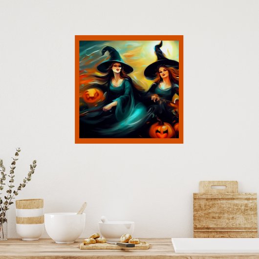 Poster Halloween - Sorcières 1 (Cuisine)