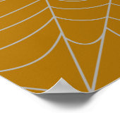 Poster Halloween spiders web and pumpkins (Coin)