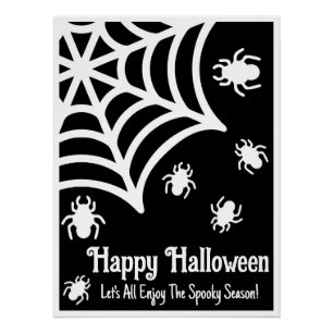 Poster Halloween Spiderweb personnalisé