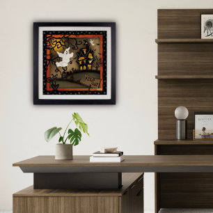 Poster Halloween Spook House Fantôme École Inspirivité