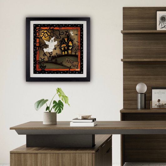 Poster Halloween Spook House Fantôme École Inspirivité