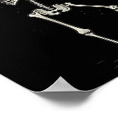 Poster Halloween Squelette Boire Margarita Tail (Coin)