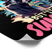 Poster Halloween squelette gothique sarcastique (Coin)