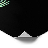 Poster Halloween Squelette Mains Avec Coeur Classique (Coin)