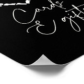 Poster Halloween Squelette Mains Cartes de douche et cade (Coin)