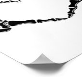 Poster Halloween Squelette Mains de coeur (Coin)