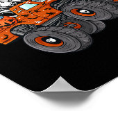 Poster Halloween Squelette T Rex Monster Camion Garçons T (Coin)