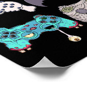 Poster Halloween Squelette Zombie Contrôleurs de jeu mama (Coin)