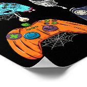 Poster Halloween Squelette Zombie Contrôleurs de jeu mama (Coin)