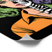 Poster Halloween squelettique (Coin)