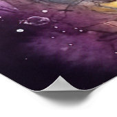 Poster Halloween Staffordshire Américain Avec Citrouilles (Coin)