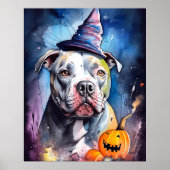 Poster Halloween Staffordshire Américain Avec Citrouilles (Devant)