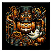 Poster Halloween Steampunk (Devant)