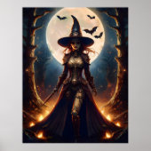 Poster Halloween Steampunk Forest Witch (Devant)