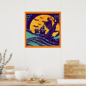 Poster Halloween - Style de coupe 2 (Cuisine)
