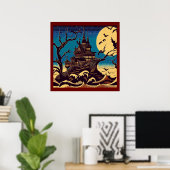 Poster Halloween - Style de coupe 4 (Bureau à domicile)