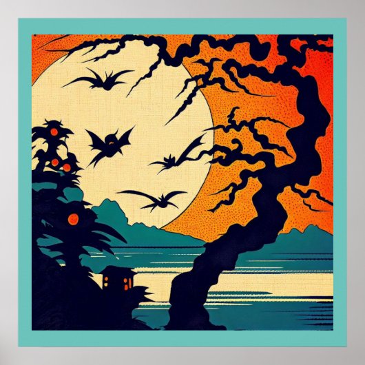 Poster Halloween - Style de coupe 7 (Devant)
