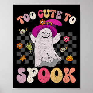 Poster Halloween super Trop mignon Pour Parler Halloween