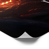 Poster Halloween sur la colline de la lune hantée (Coin)